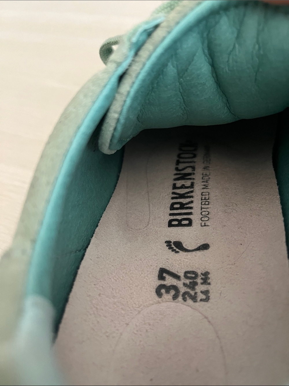 Birkenstock Mint Green Lace-Up Perforated Sneakers - Picture 15 of 17